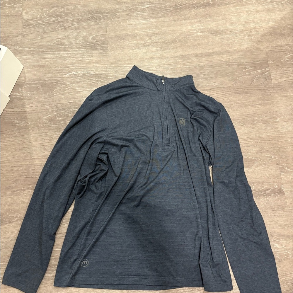 Travis Mathew Charcoal Quarter-Zip Pullover